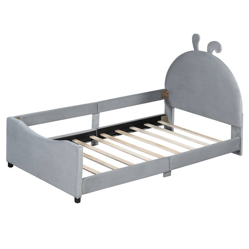 Alafia Upholstered Platform Bed, Gray