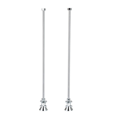 Straight Supply Lines with Shut Off Valves