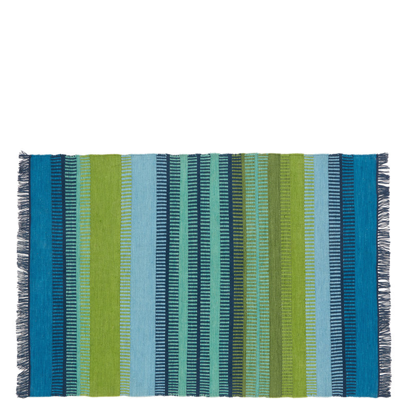 Muturi Cobalt Outdoor Rug, Rectangle 3'11" x 5'11"