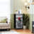 4 Drawer Dresser for Bedroom, Narrow Chest of Drawers, Wooden Top and Study Iron Frame 18"x37.5"-(WxH)