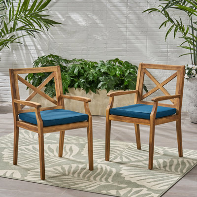 DINING CHAIR,2PCS With 2 Cushions