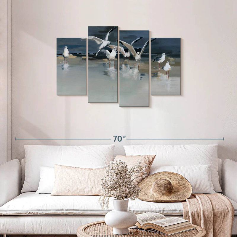 Brampt "Seagulls Serenity" par Angela Maritz, 4 pièces