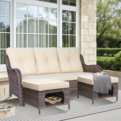 Seob 71.26'' Wide Patio Sofa with Cushions