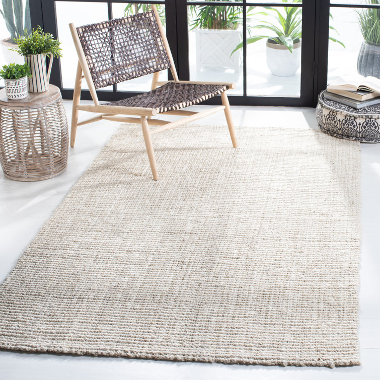 Estrin Natural Fiber Hand Woven Jute Solid Color Rug