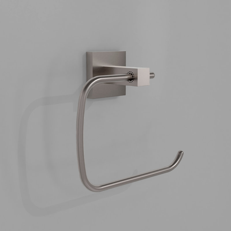 ZLINE Rubicon Towel Ring in Matte Black, Brushed Nickel