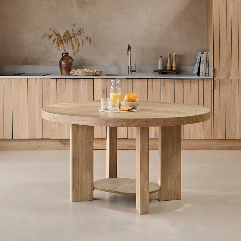 Oval Solid Wood Dining Table