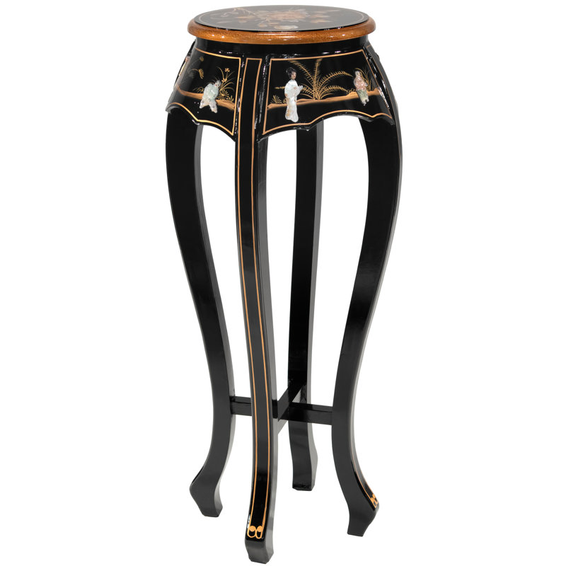 Black Lacquer Plant Stand - Royal Ladies