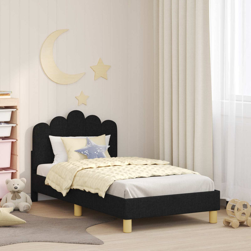Bed Frame, European Toddler (80 x 160cm), Black