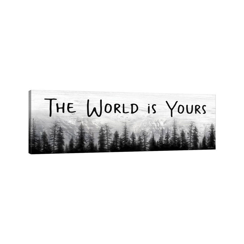 The World Is Yours by Lori Deiter - Wrapped Canvas Panoramic Print, 30.48 cm H x 91.44 cm W x 1.91 cm D