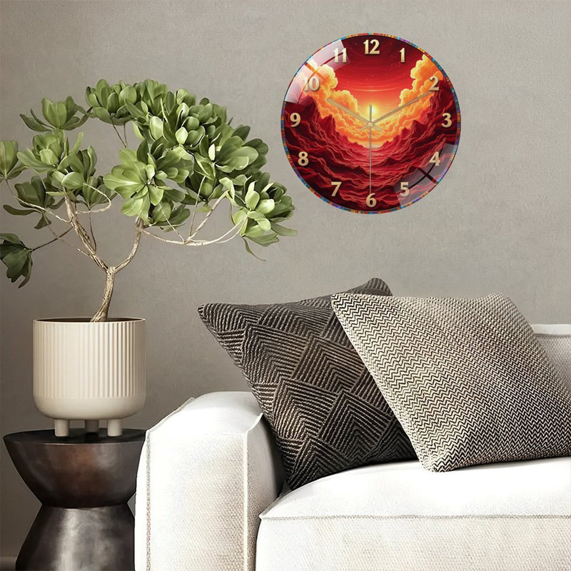 Horloge murale Sunset