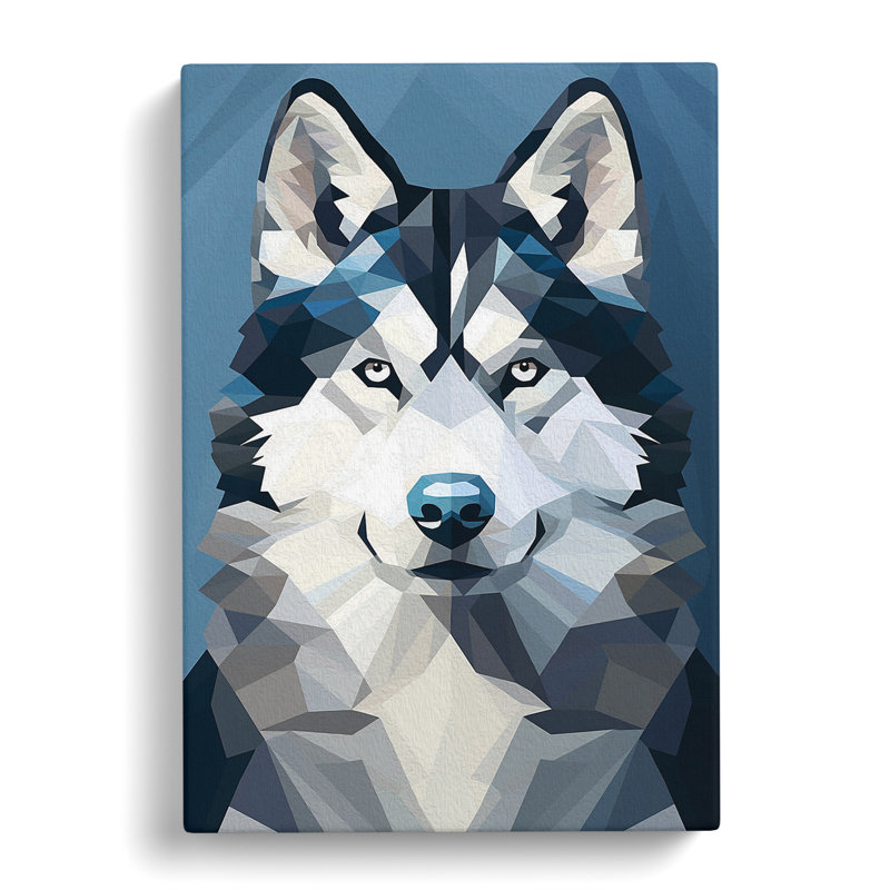 Husky Minimalism No.2 - Wrapped Canvas, 76cm H x 50cm W x 3cm D