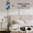  68.5" Standing Floor Lamp abstract geometric watercolor hexagons Dimmable Metal Pole Lamp with Linen Lampshade LED Bulb Included