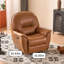 Fauteuil inclinable multifonctionnel en similicuir