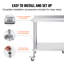 VEVOR Stainless Steel 24'' W x 40'' H Adjustable Portable Work Table-100537317