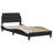 vidaXL Bed Frame without Mattress Zadar Black and White 100x203 cm Faux Leather-814465726-814465720