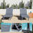 Set Of 2 Resin Outdoor Chaise Lounge Chairs With 5 Adjustable Positions, Waterproof & Tool-Free Assembly For Patio Poolside-695799148