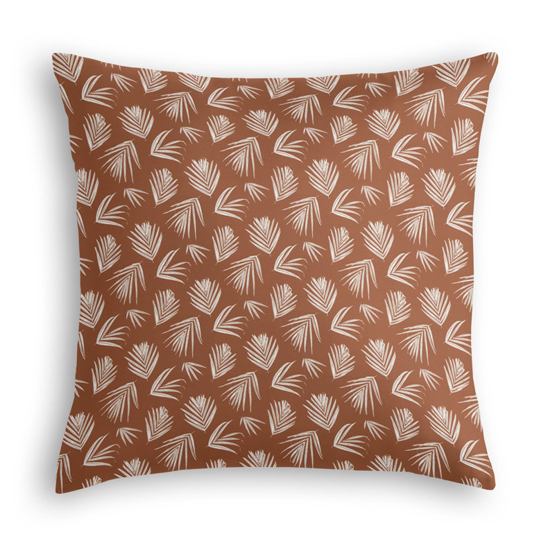 Housse et insert de coussin décoratif carré en polyester Macbeth, 22 po x 22 po, Pierre de soleil