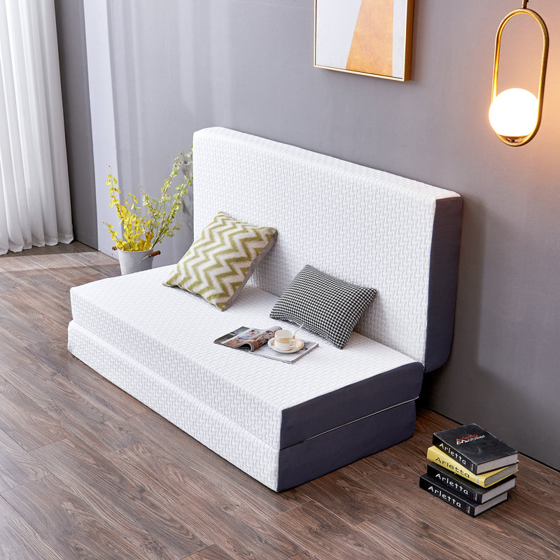 Inofia 15cm Folding Memory Foam Mattress, Guest Folding Mattress with Washable Cover, Double (4'6)