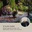 Outdoor Sculptural Fountain with Lights