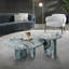 ensemble de tables basses en marbre naturel-112658509