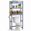 Rangement au-dessus de la toilette à 3 niveaux avec tablette réglable (l 25 po x H 67 po)-1869969779-1875811568