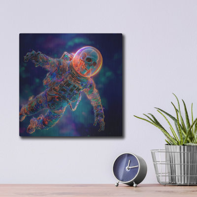  'Cosmic Afterlife' by Ann Klee Metal Wall Art, 12" x 12"
