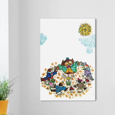 Forest Friends' Painting Print on Wrapped Canvas -  Marmont Hill, MH-KIDCUR-73-C-24