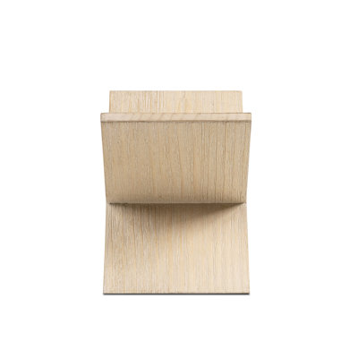 Otto 9" Tall X-Shaped Wood Display Shelf, Reclaimed Pine Wood