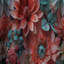 Corail Serenade motif tropical - rideau en velours tropical - obscurcissant - 1 panneau-107598109