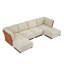Canapé d'angle modulaire en boucle avec pouf-291368380-291368383