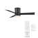 Axis 3 - Blade Outdoor Smart Flush Mount Ceiling Fan with Remote Control and LED Light Kit Included, Works With Alexa and iOS / Android App