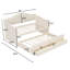 Lit de jour simple avec lit gigogne et 2 tiroirs-17993209