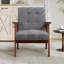 Modern Upholstered Living Room Set With Wooden Armrests & Convertible Backrest-1652650484-1652650483