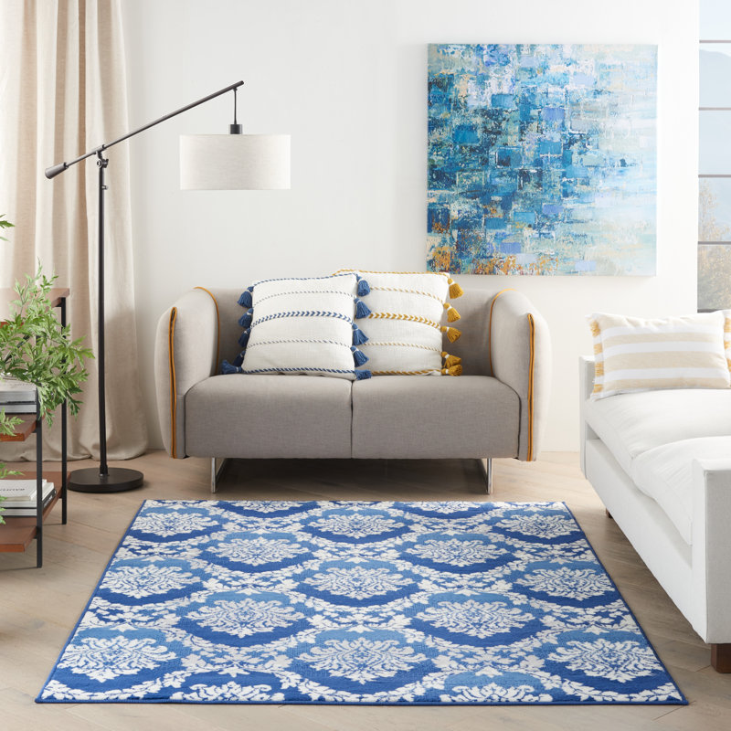 Dedra Damask Indoor Rug, Rectangle 7' x 10'