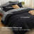 Bedsure Queen Comforter Set - 7 Pieces Black Queen Bedding Set for All Seasons, Boho Contrasting Design Bed in a Bag with Comforter, Sheets, Pillowcases & Shams-110364981-105522619