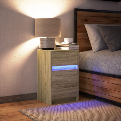 Dawens 38cm W Manufactured Wood Bedside Table