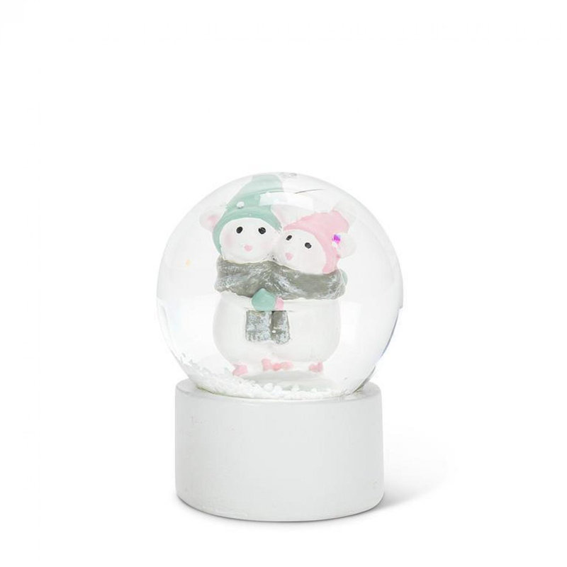 Hugging Winter Mice Mini Snow Globe