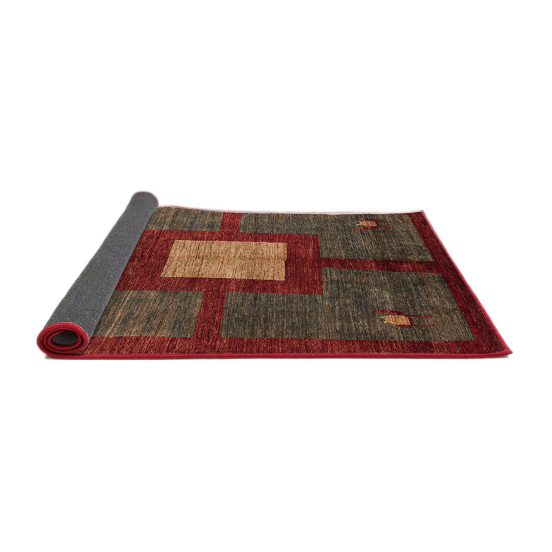 Wool Abstract Indoor Rug, Round 3'