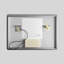 Miroir de salle de bain rectangulaire à DEL sans cadre avec désembueur Streamline, intensité variable, changement de température de couleur