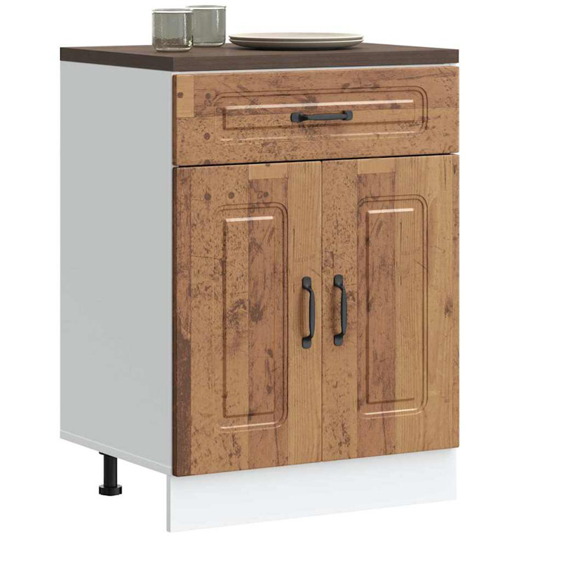 Kitchen Base Cabinet Kalmar Engineered Wood, Old Wood