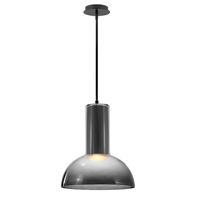 Luminaire suspendu 1 lumière Ombra, Noir, noir, noir, noir