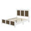 Grand lit plateforme campagnard avec bande en bois-1312263998