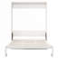 Lit escamotable mural de 61,5 po avec armoire et bureau, parfait pour la chambre d'amis-258801078