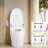 Smart Toilet Bidet Combo With Foot Sensor Open Cover/Seat, Self-Cleaning Nozzle, Heated Seat, Night Light, Knob Control, Power Outage Flushing, Soft Close, Auto Flush, With Remote Control