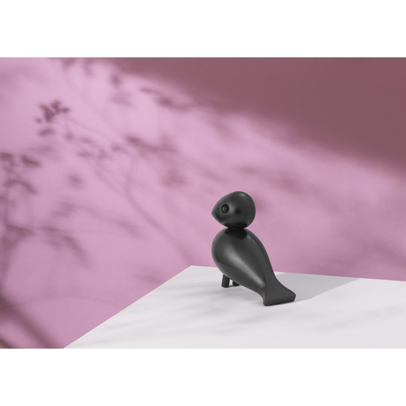 Songbird Ernst Figurine, 6.1" H x 6.3" W x 3.1" D, Black, 1