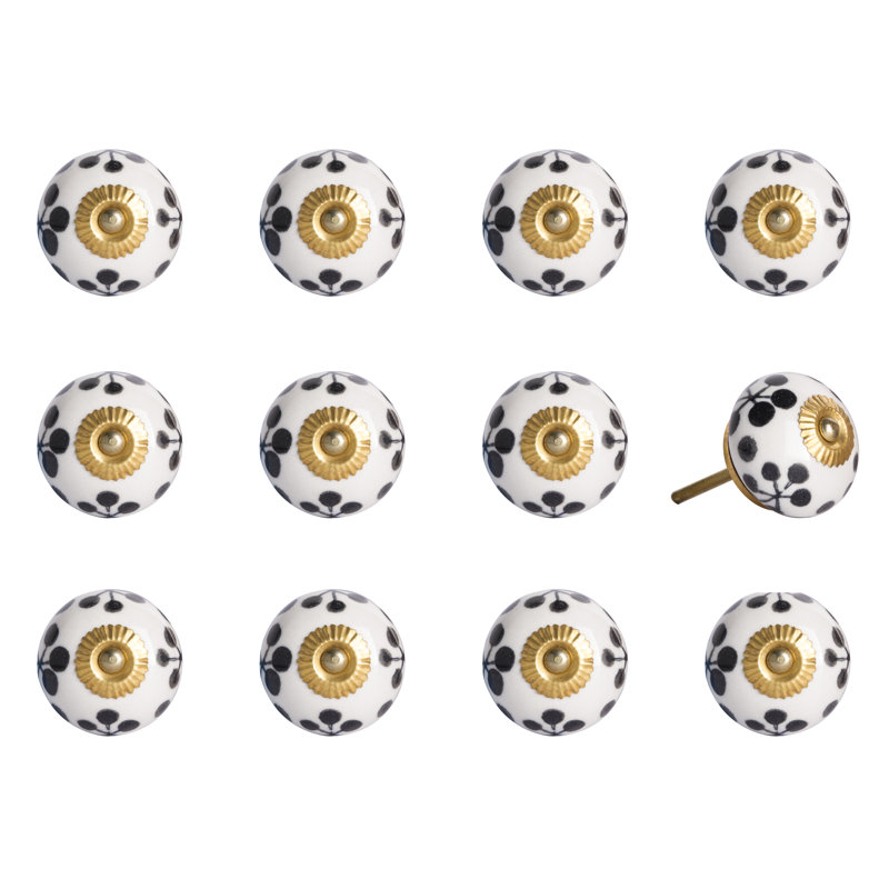 Multipack de boutons de champignon de 1,5 po de diamètre peint à la main