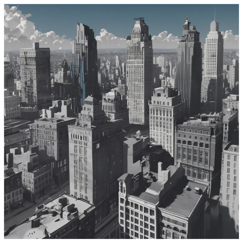 Tapis de bain New York City Skyline, L 24 po x L 17 po