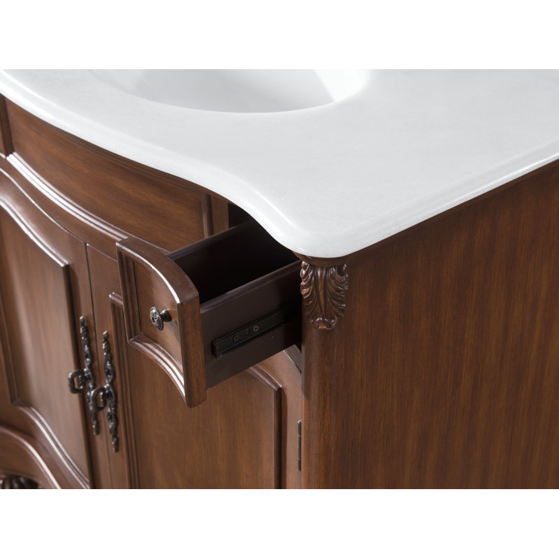 Mannie 36" Single, Brown, Ivory White