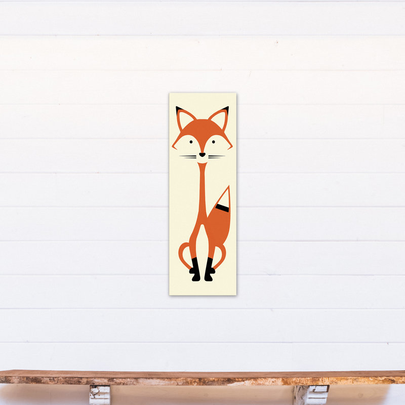 Reproduction d’art sur toile mod Fox, H 36 po x l 12 po x P 1,25 po, Sans cadre