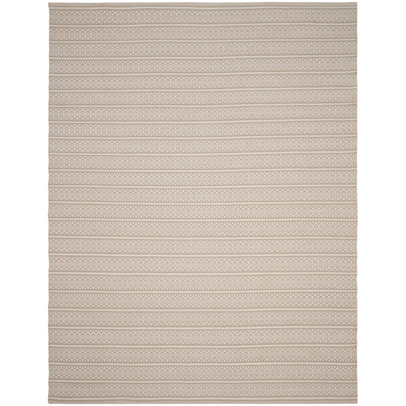 Bester Hand Woven Cotton Geometric Rug, Rectangle 6' x 9'